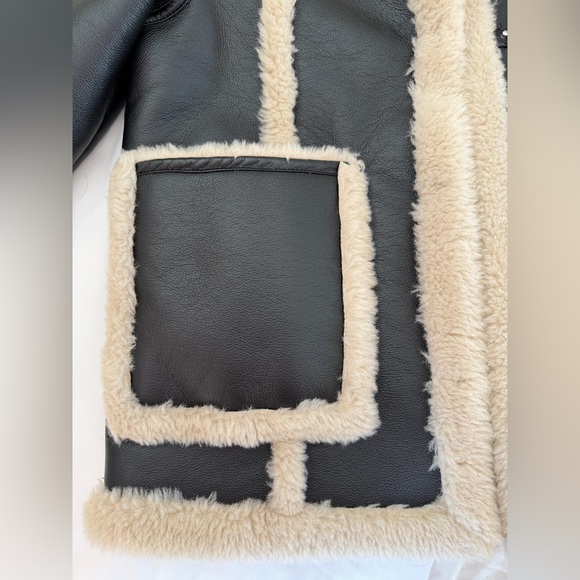 NWOT Mango Shearling-lined fur-effect coat - size M - Picture 6 of 12